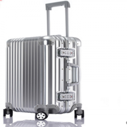 Aluminum Magnesium Alloy fashionable aluminum frame pull rod box universal wheel female metal suitcase male business high-end boarding case