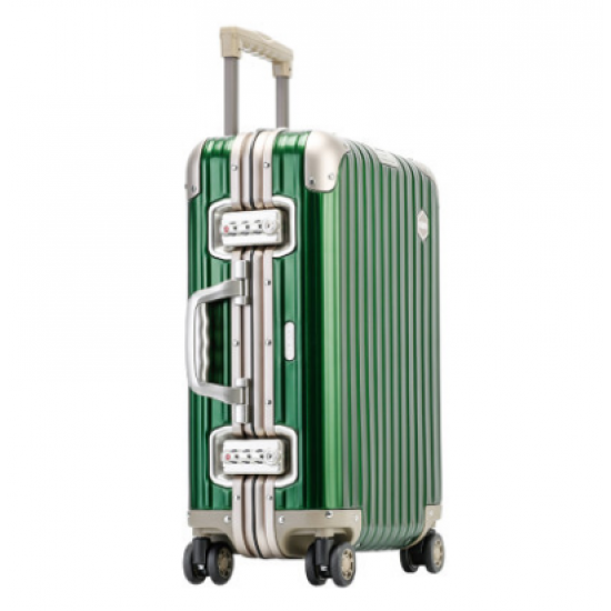 Aluminum-magnesium alloy same business password boarding suitcase luggage small 20-inch universal wheel trolley case