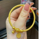 Rui 2024 new 999 gold fashion gold bead bracelet